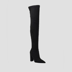 Abetter Faux-Suede Over-the-Knee Boots